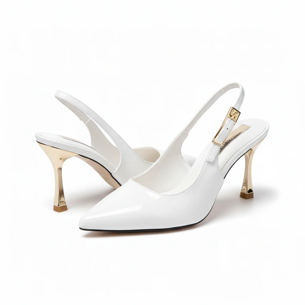 Elegant Comfortable Ankle Strap Pointed-Toe High Heel Sandals - Image 3