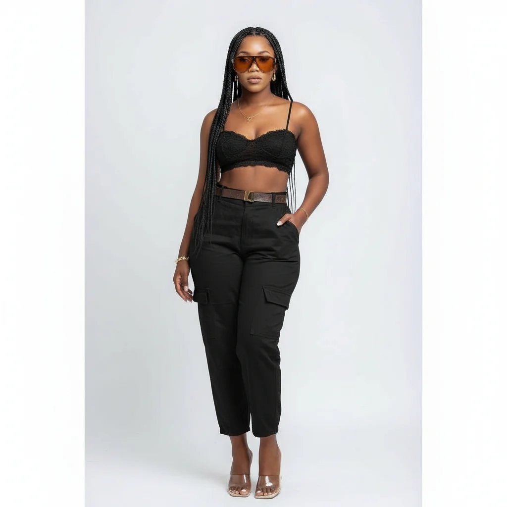 Elegant Female Formal High Waist Work Pants - Image 2