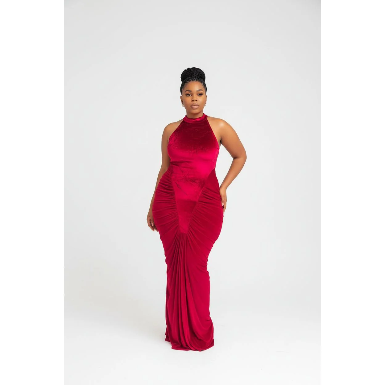 Elegant Halter Sleeveless Bodycon Dress
