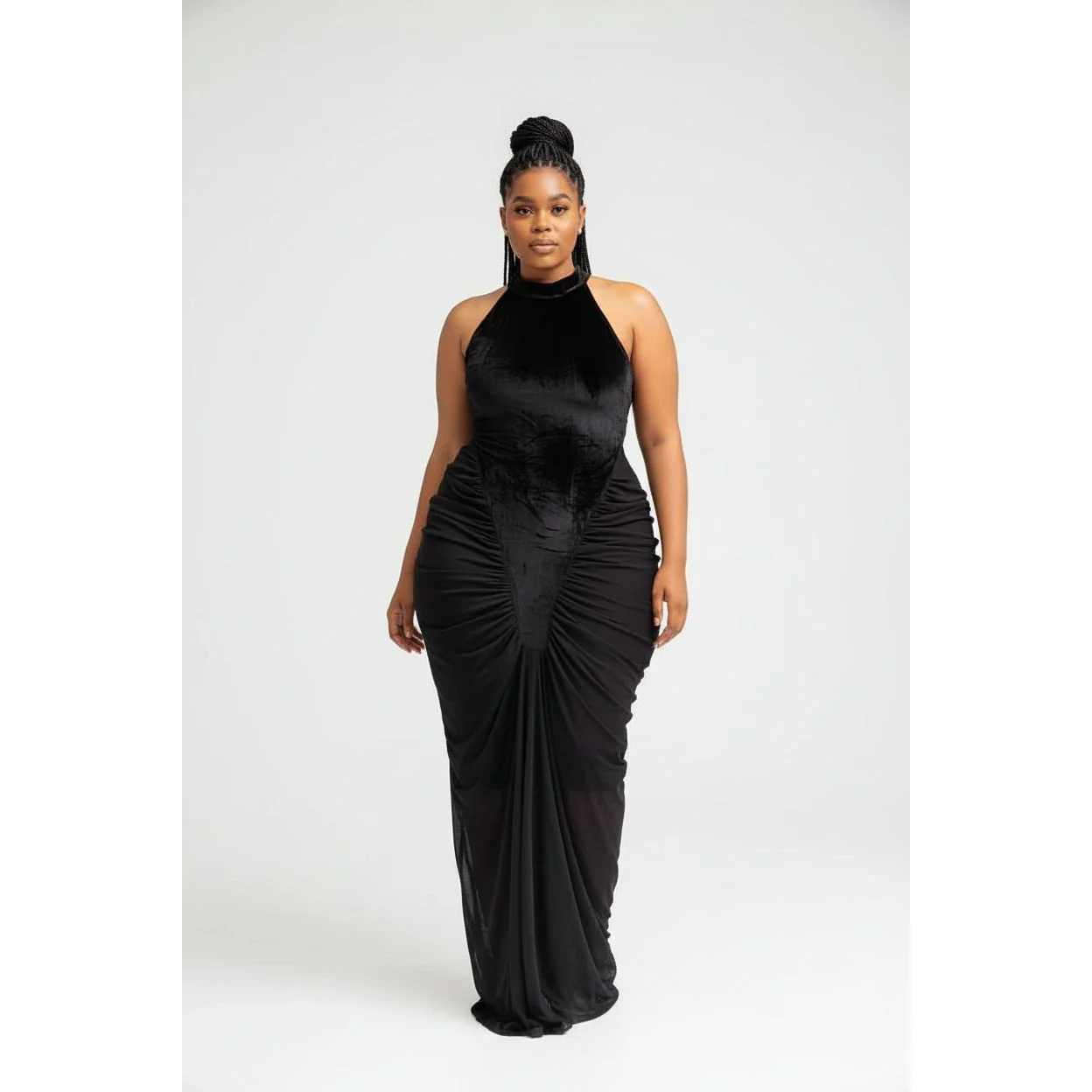 Elegant Halter Sleeveless Bodycon Dress - Image 3
