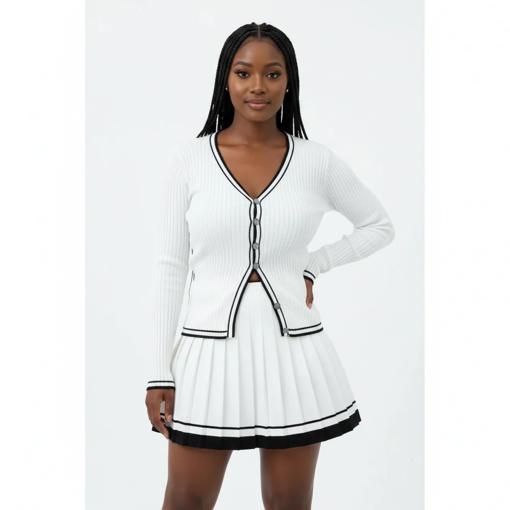 Elegant Knitted 2 Piece Set - Image 2