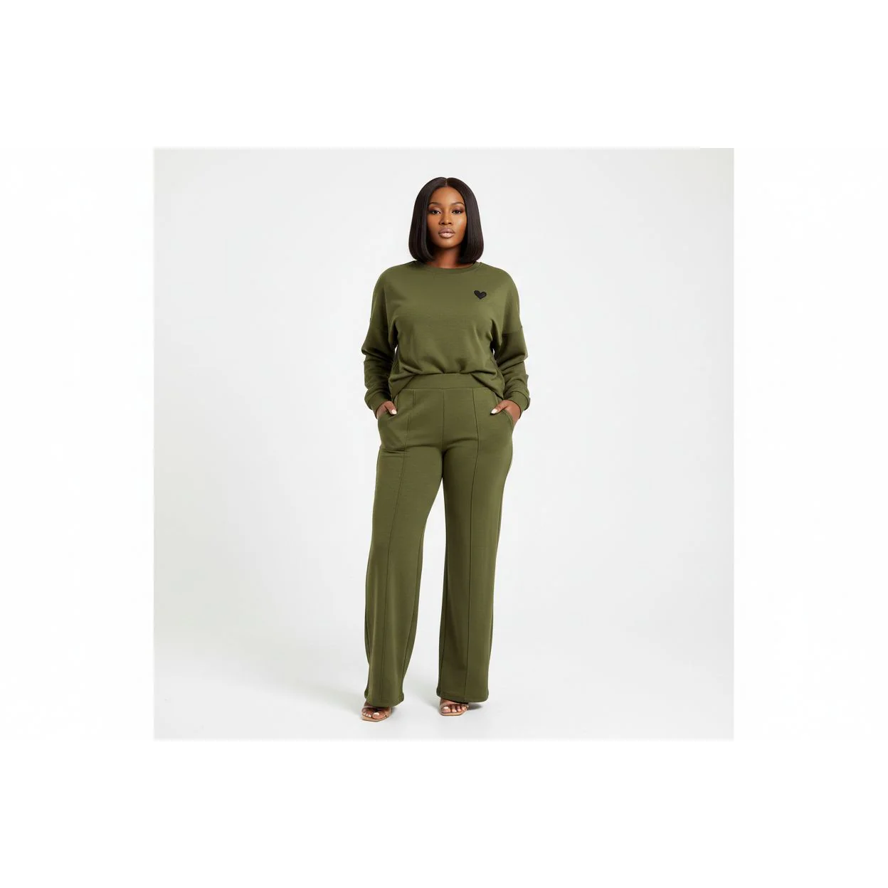 Elegant Long Sleeve Tracksuit Set - Image 3