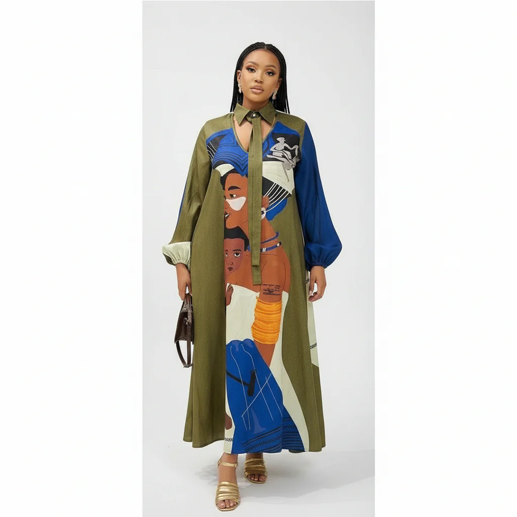 Elegant Multi Color Dress - Image 2