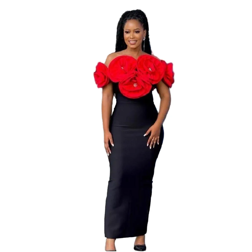 Elegant Off The Shoulder Cocktail Dress - Image 2