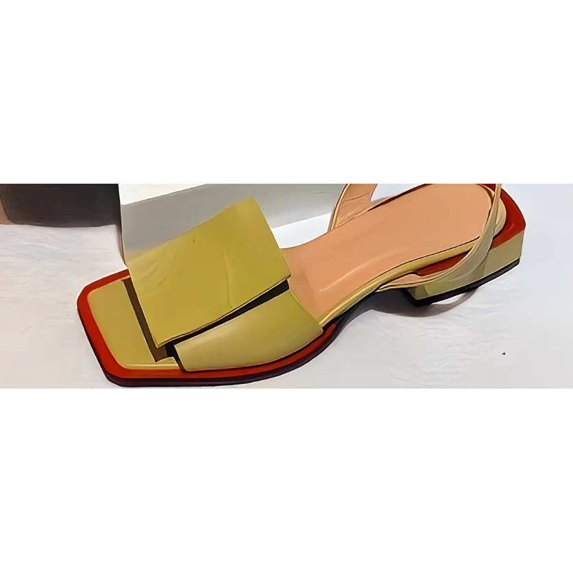 Elegant Short Heel Slingback Sandals - Image 2