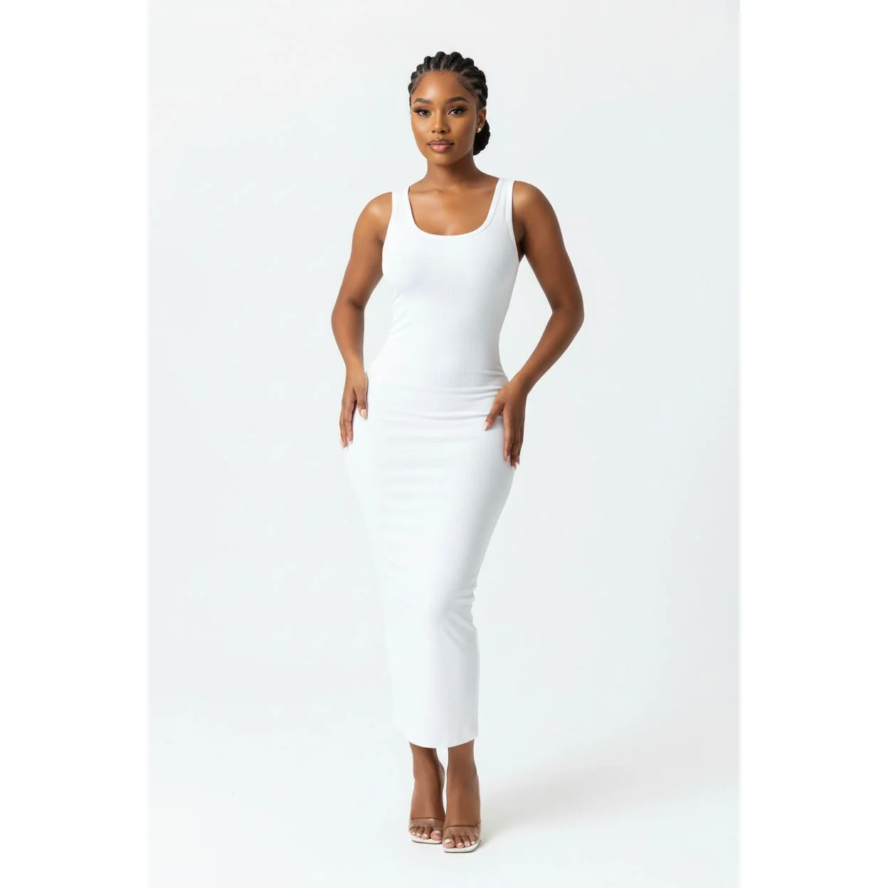 Elegant Sleeveless Long Bodycon Dress