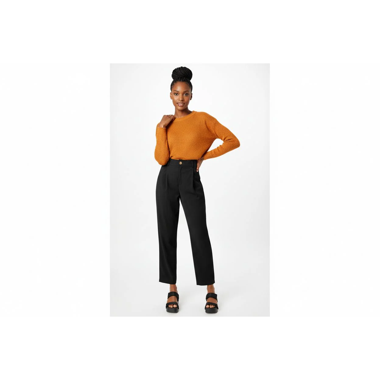 Elegant Straight-Leg Pants with Pockets - Image 4