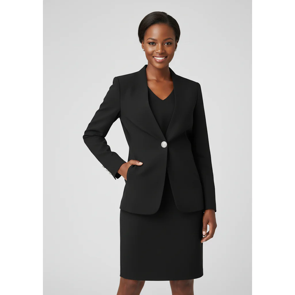 Elegant Women's Dress Blazer 2 Piece Set Suit - Image 4
