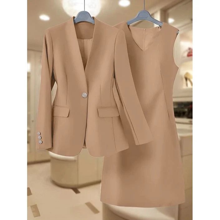 Elegant Women's Dress Blazer 2 Piece Set Suit - Image 7