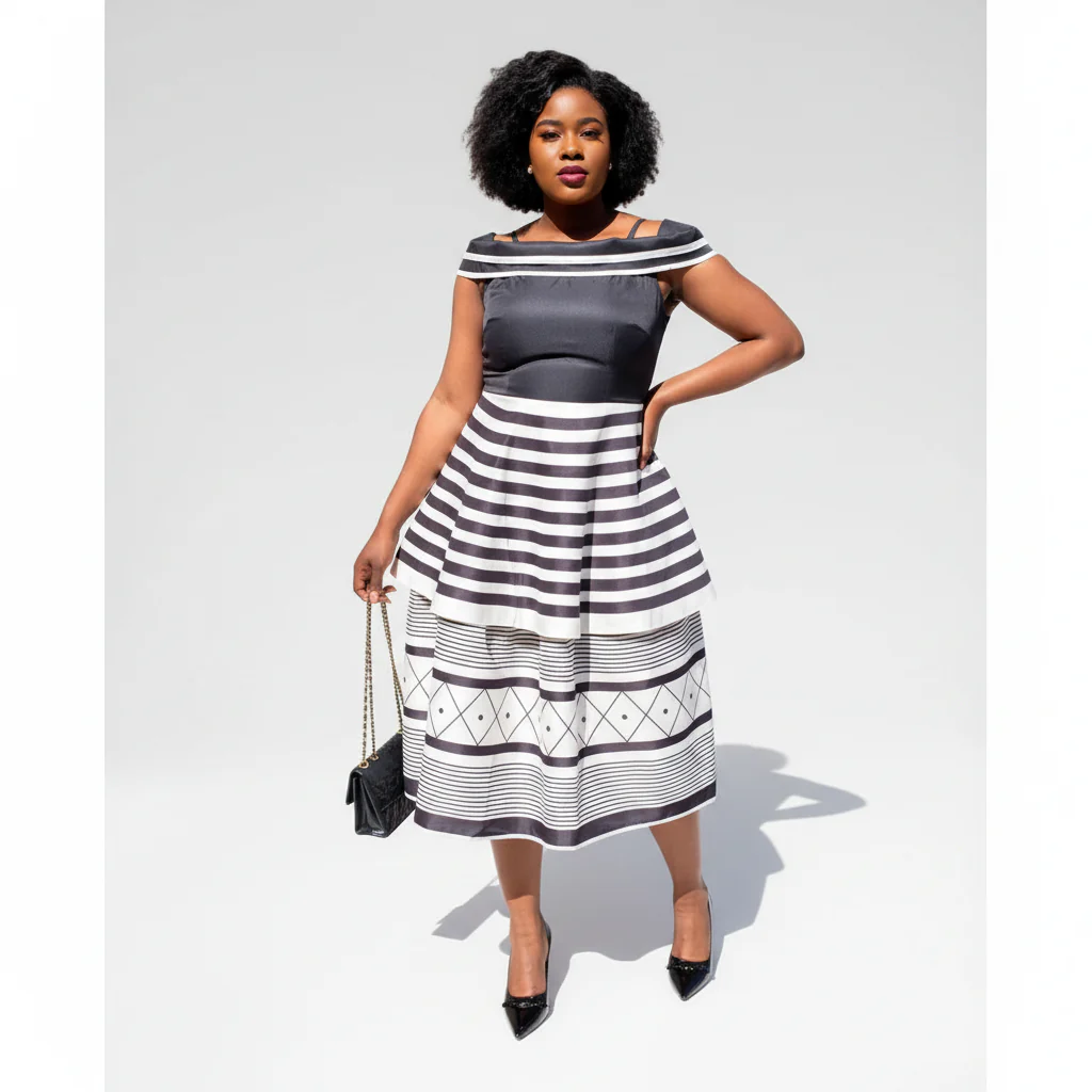 Elegant Xhosa Traditional Wedding Dress