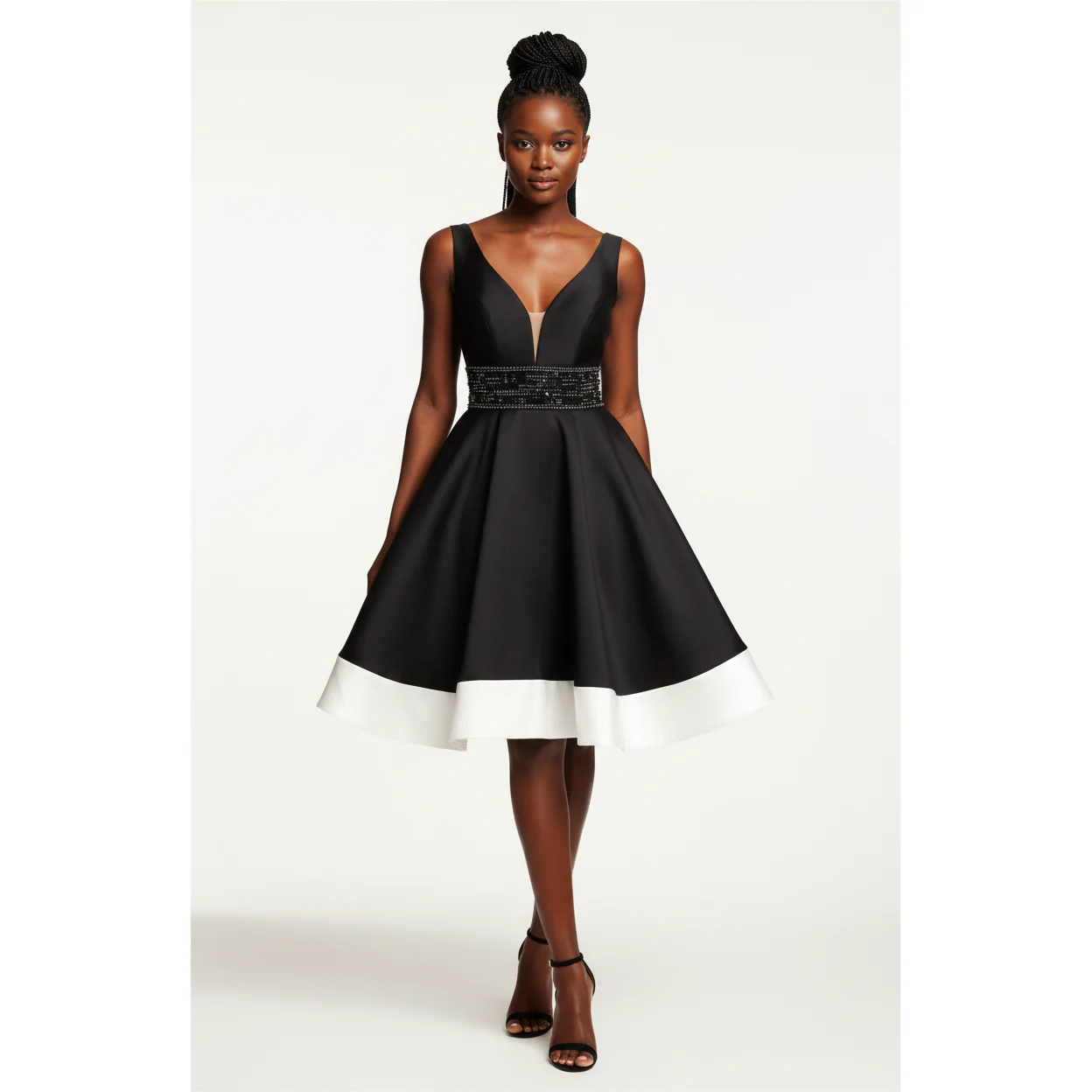 Embellished Fit & Flare Dress - Image 3