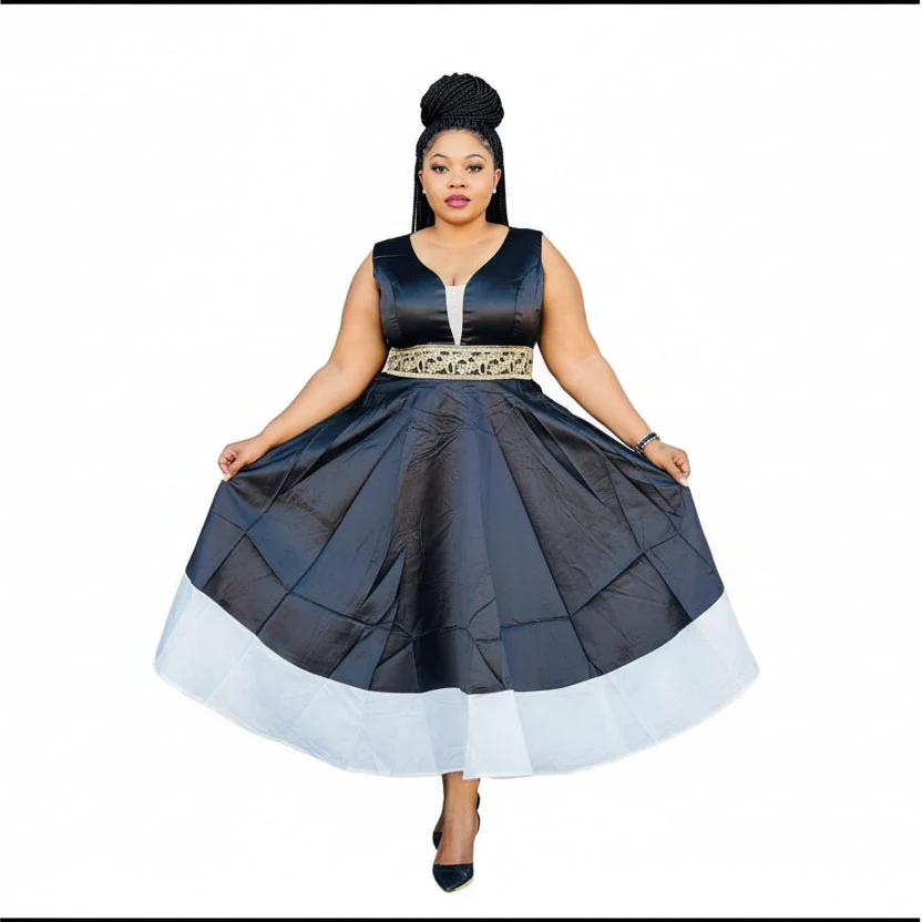 Embellished Fit & Flare Dress - Image 4