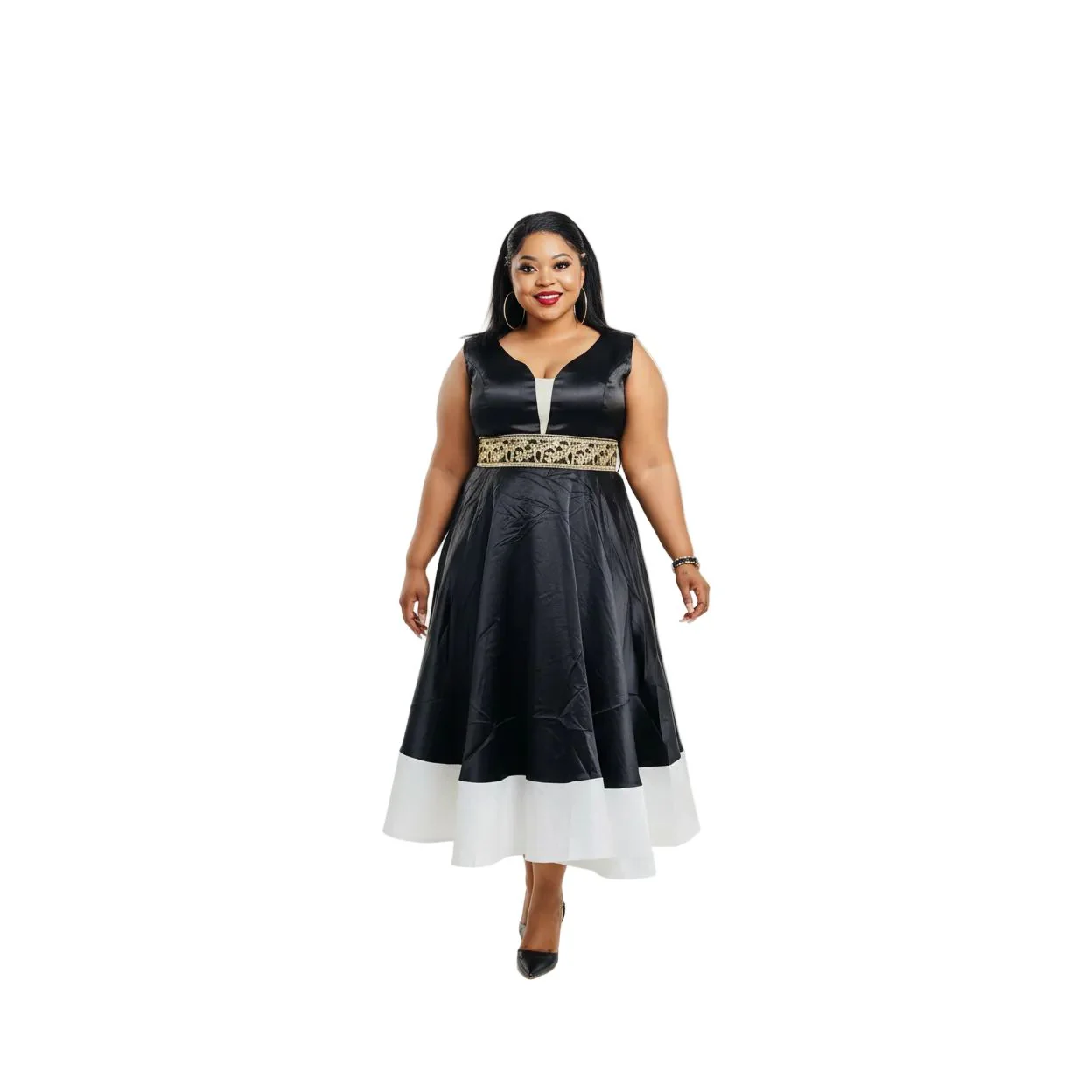 Embellished Fit & Flare Dress - Image 5