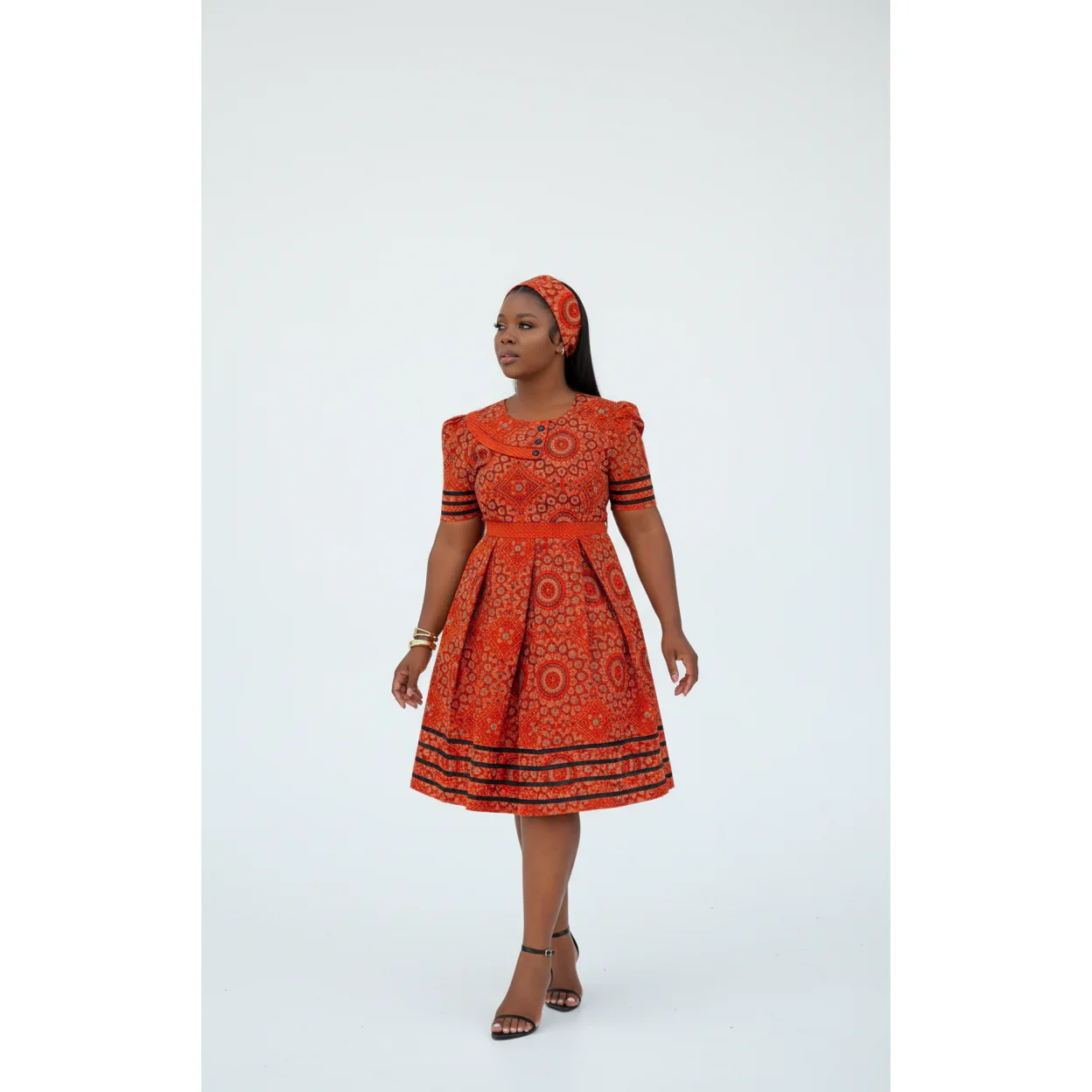 Exclusive African Print Maxi Traditional Dress