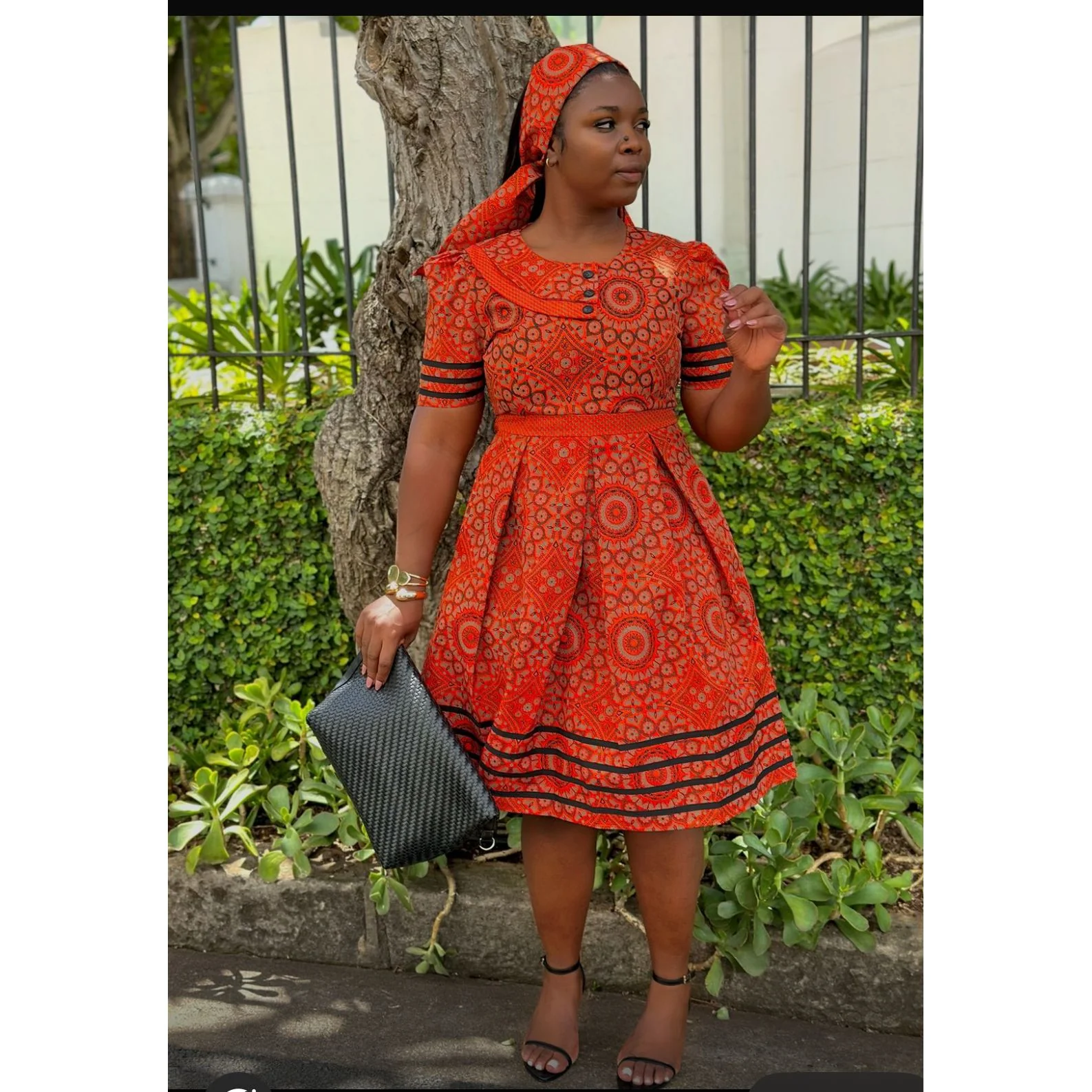 Exclusive African Print Maxi Traditional Dress - Image 6