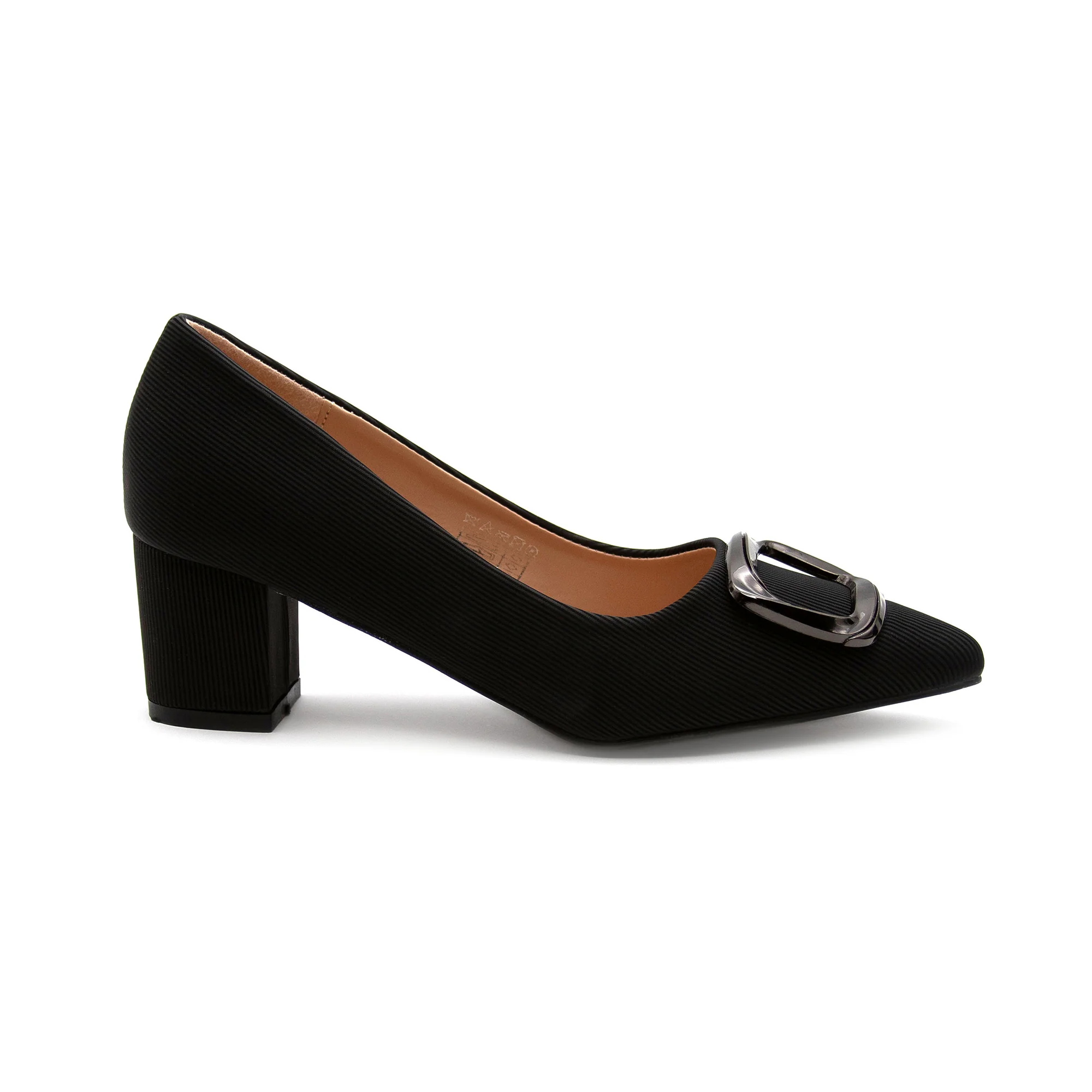 Pumps Square Buckle Office High Heels Pointed Toe Shoes. - Image 4