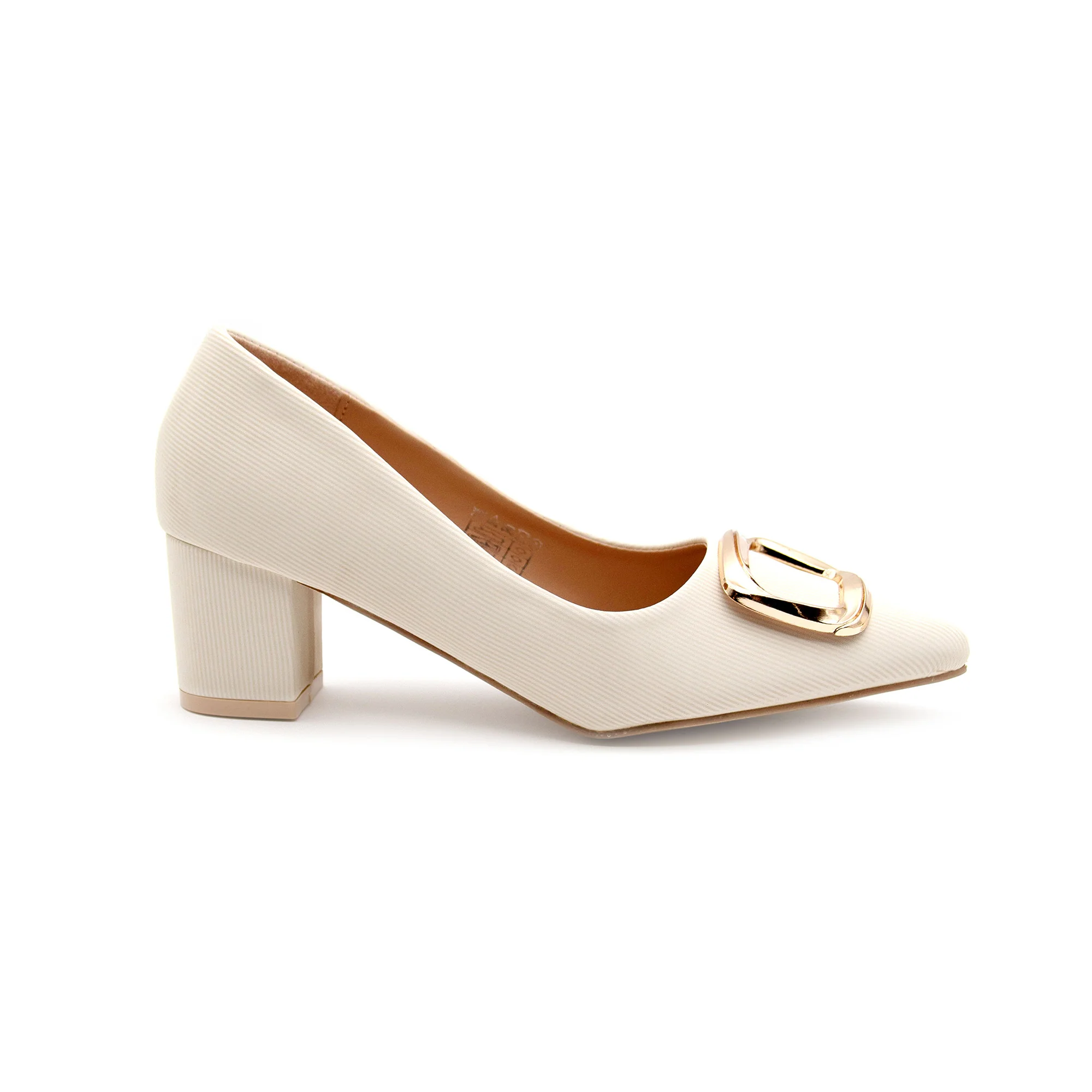 Pumps Square Buckle Office High Heels Pointed Toe Shoes. - Image 5