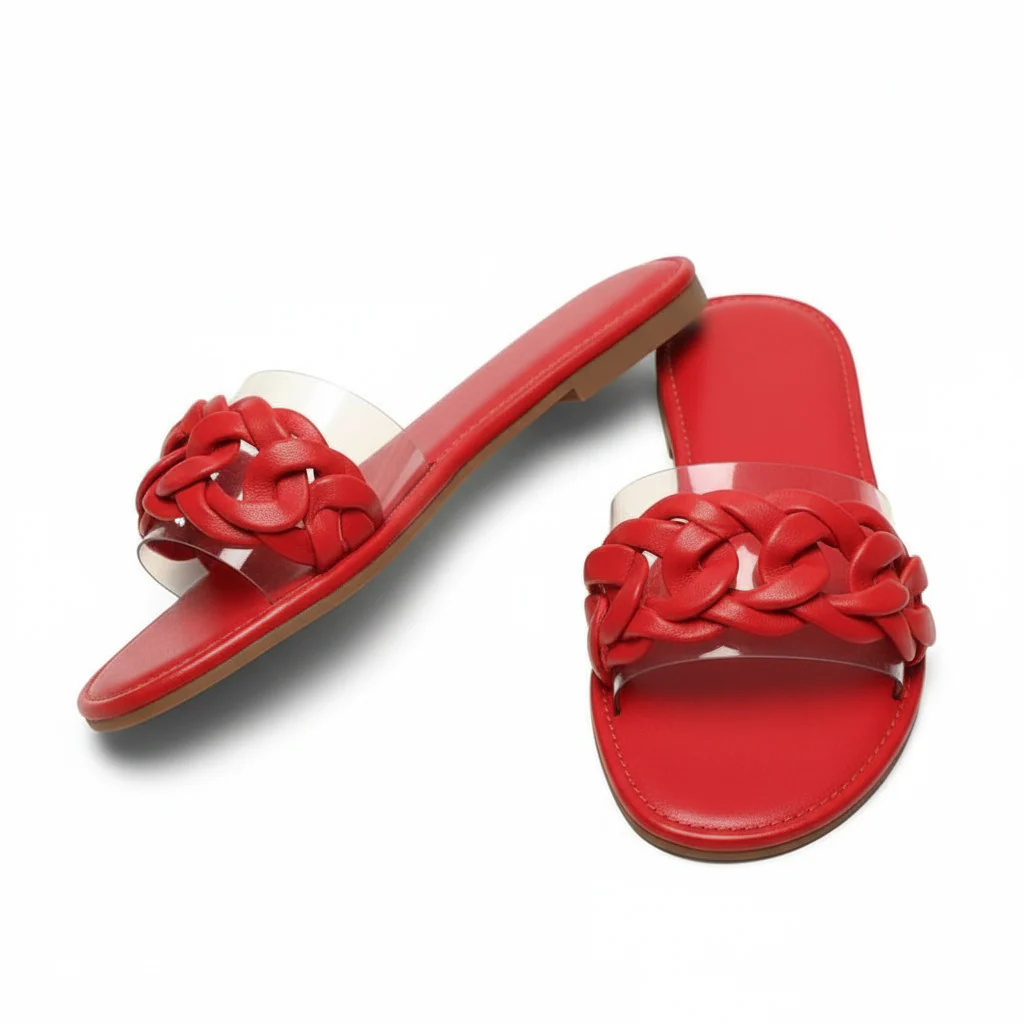 Fashion Chain Decoration Colorful Candy Slides Sandals - Image 3