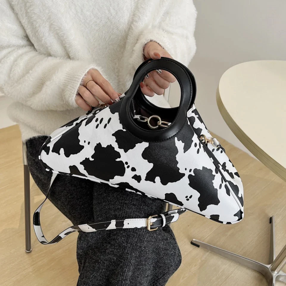 Fashion Cow Leopard Crossbody Shoulder Bag - Image 3