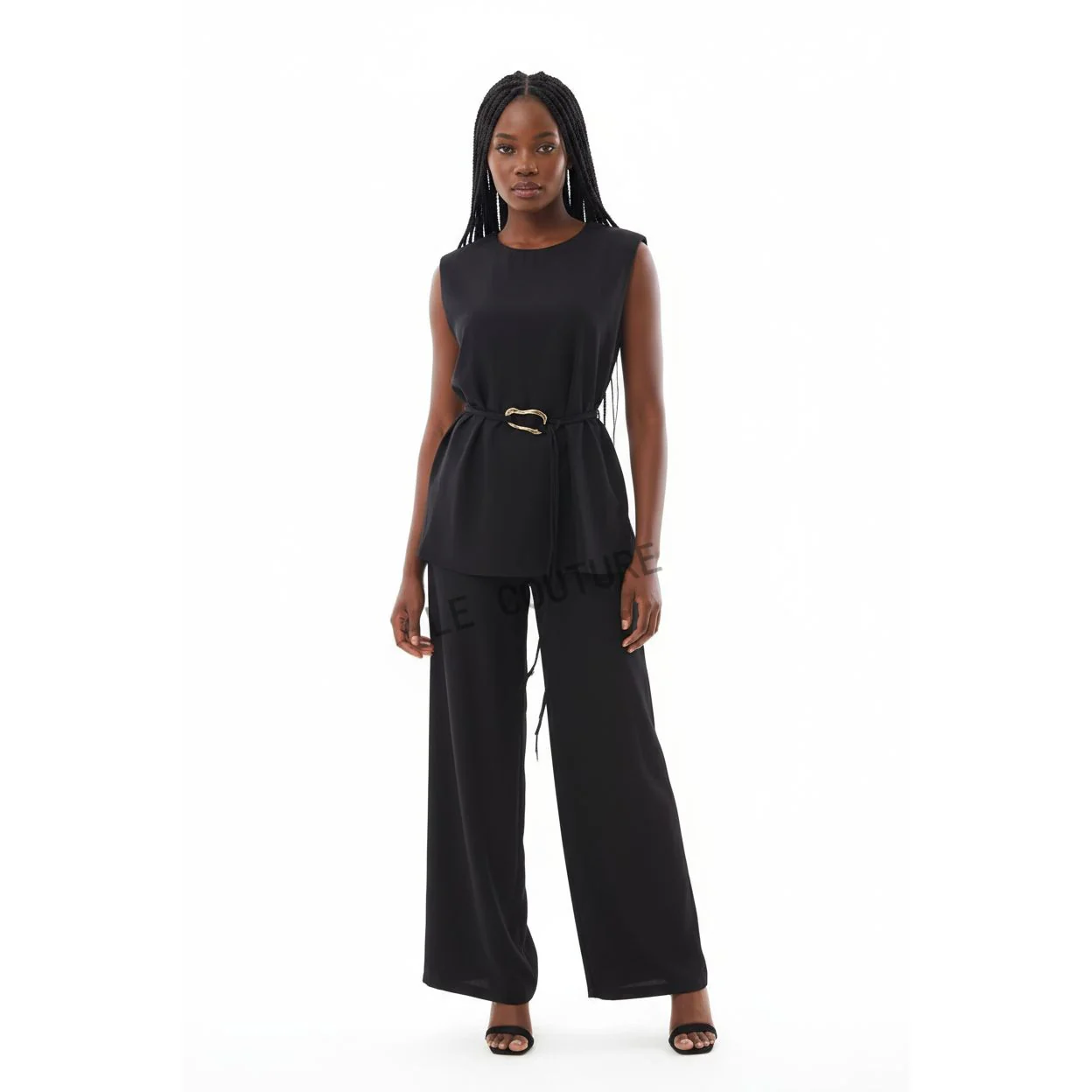 Fashion Design Elegant Sleeveless Top And Long Pants Set - Image 4