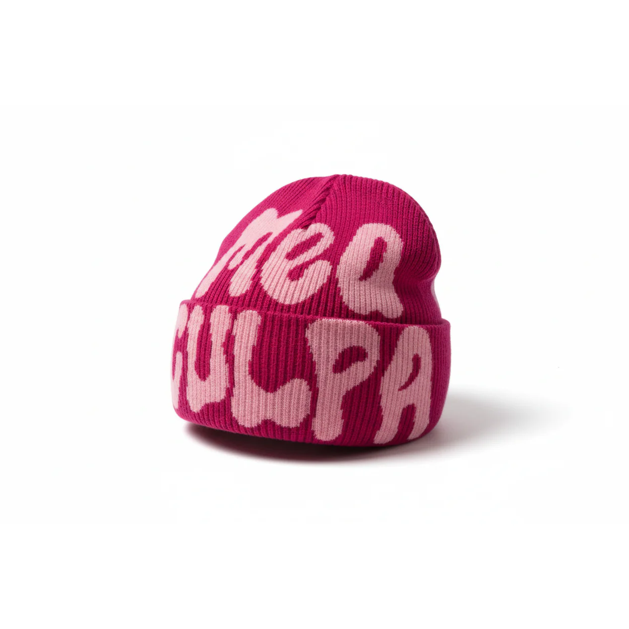 Fashion Letter Jacquard Knitted  Beanie Hat - Image 3