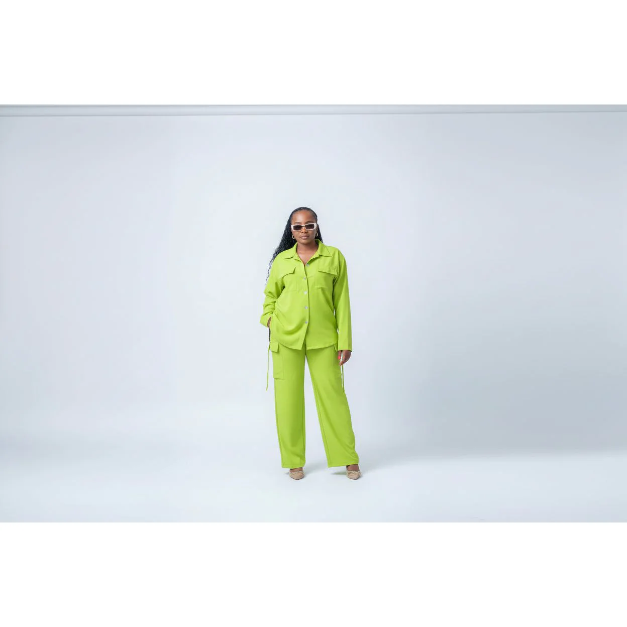 Casual Comfortable Linen Shirt And Pants Two Piece Set - Image 5