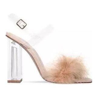 Fur Buckle Strap High Heel Shoes - Image 2