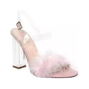 Fur Buckle Strap High Heel Shoes - Image 4