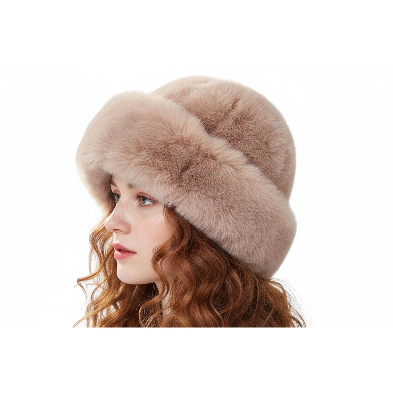 Faux Fur Bucket Hat - Image 2