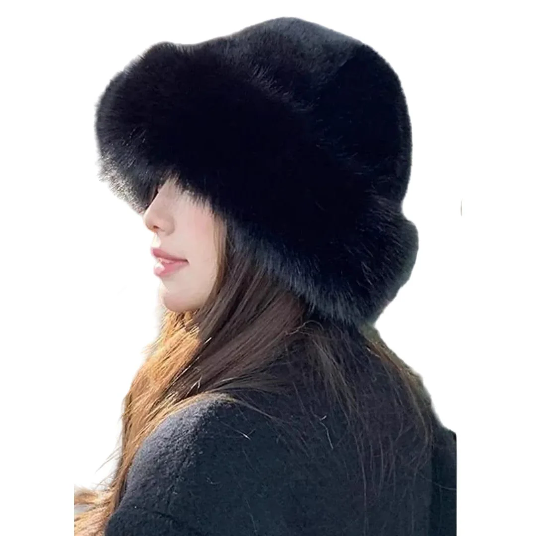 Faux Fur Bucket Hat - Image 3