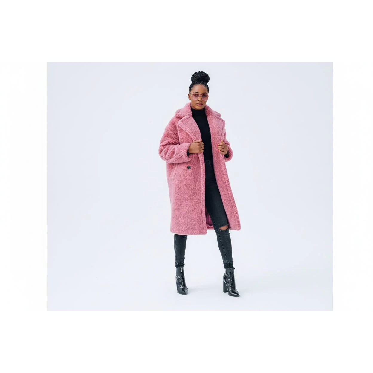 Faux Fur Teddy Coat. - Image 3