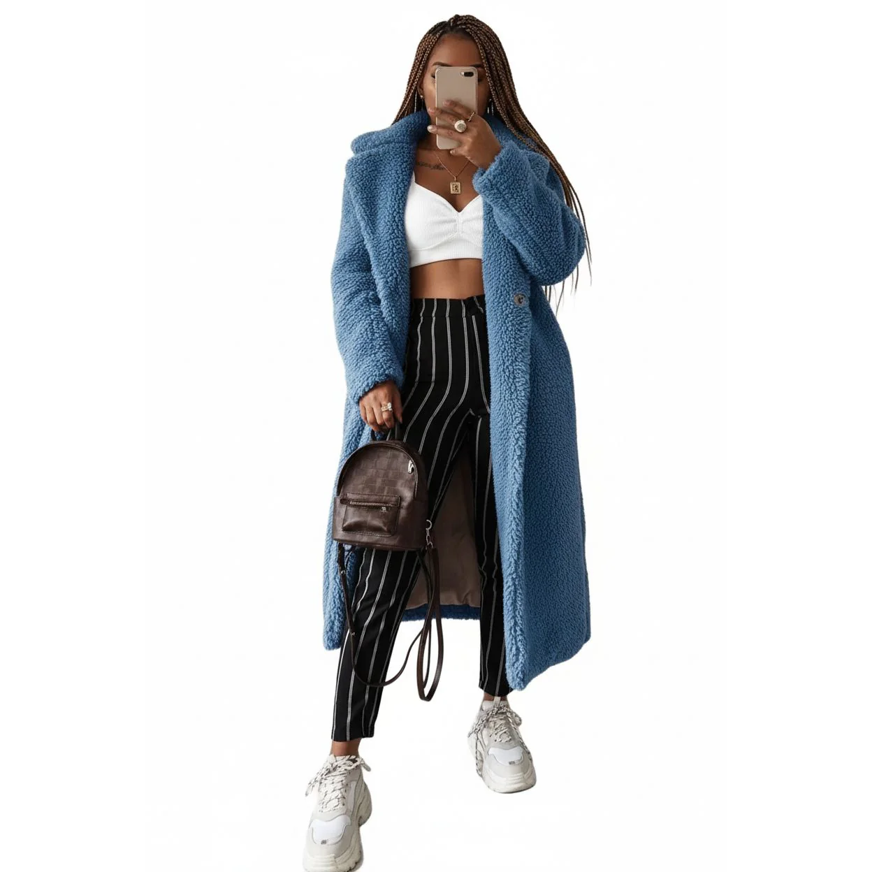 Faux Fur Teddy Coat. - Image 5