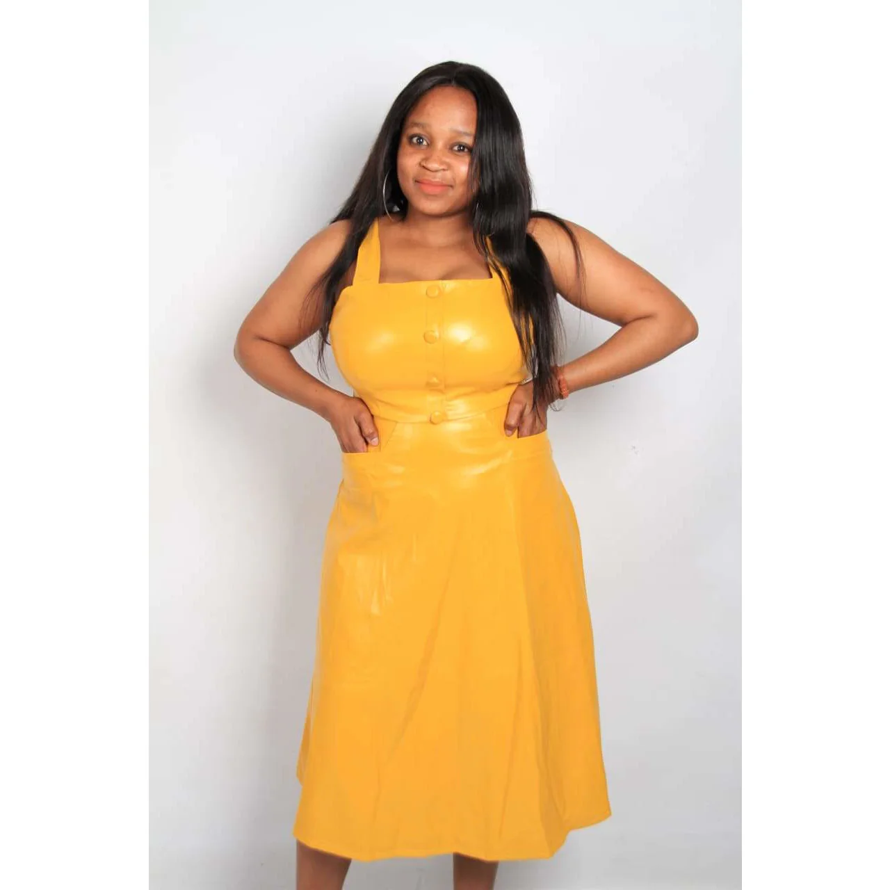 Faux Lather Dress - Image 10
