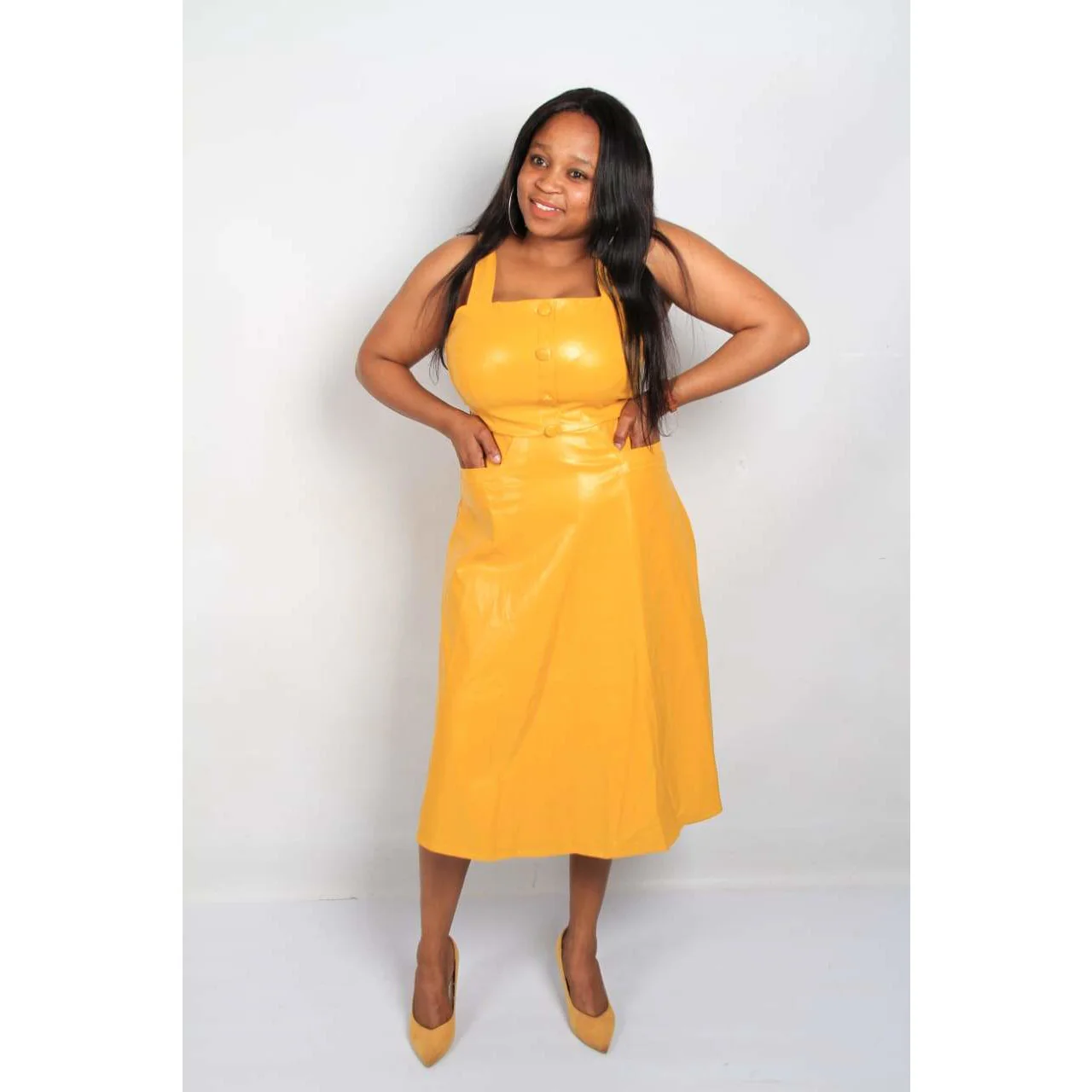 Faux Lather Dress - Image 14