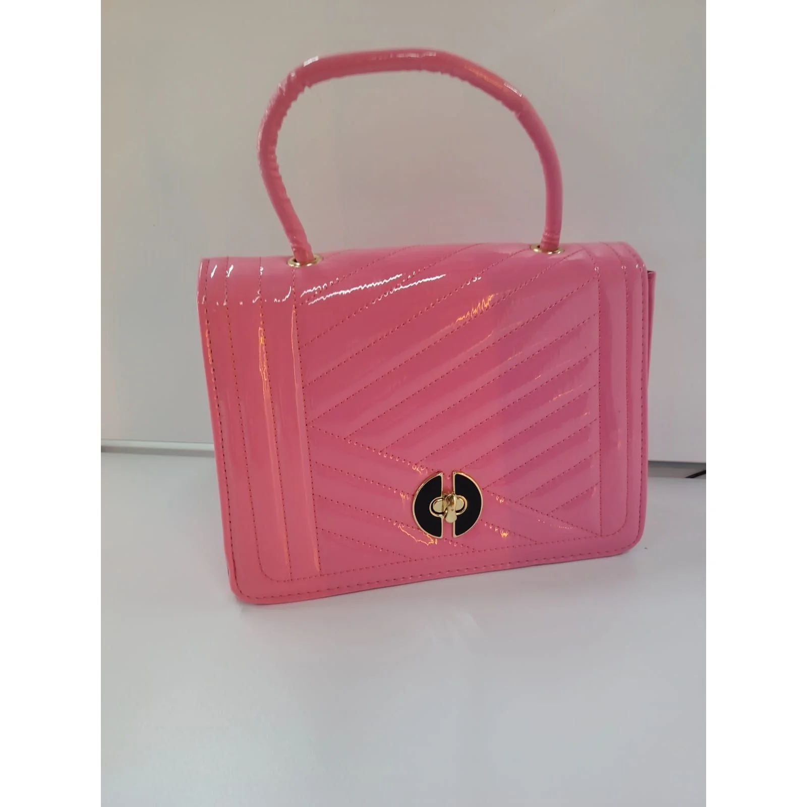 Faux Leather Foldover Clutch Casual Occasion - Image 6