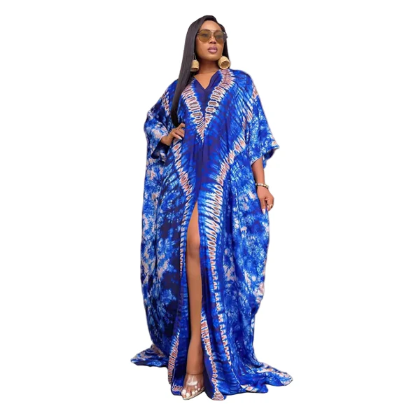 Femme Dashiki Abaya Africa Maxi Dress - Image 4