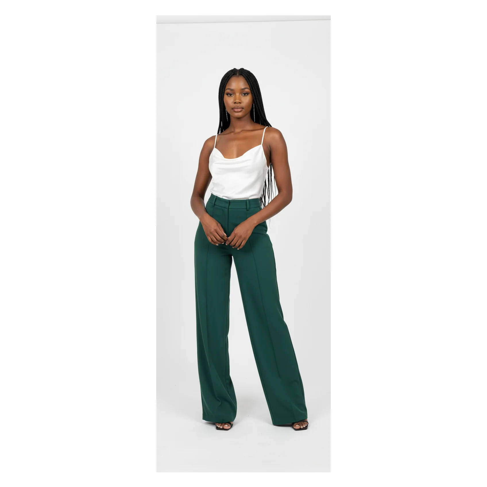Flare Bottom High Waist Pants - Image 2