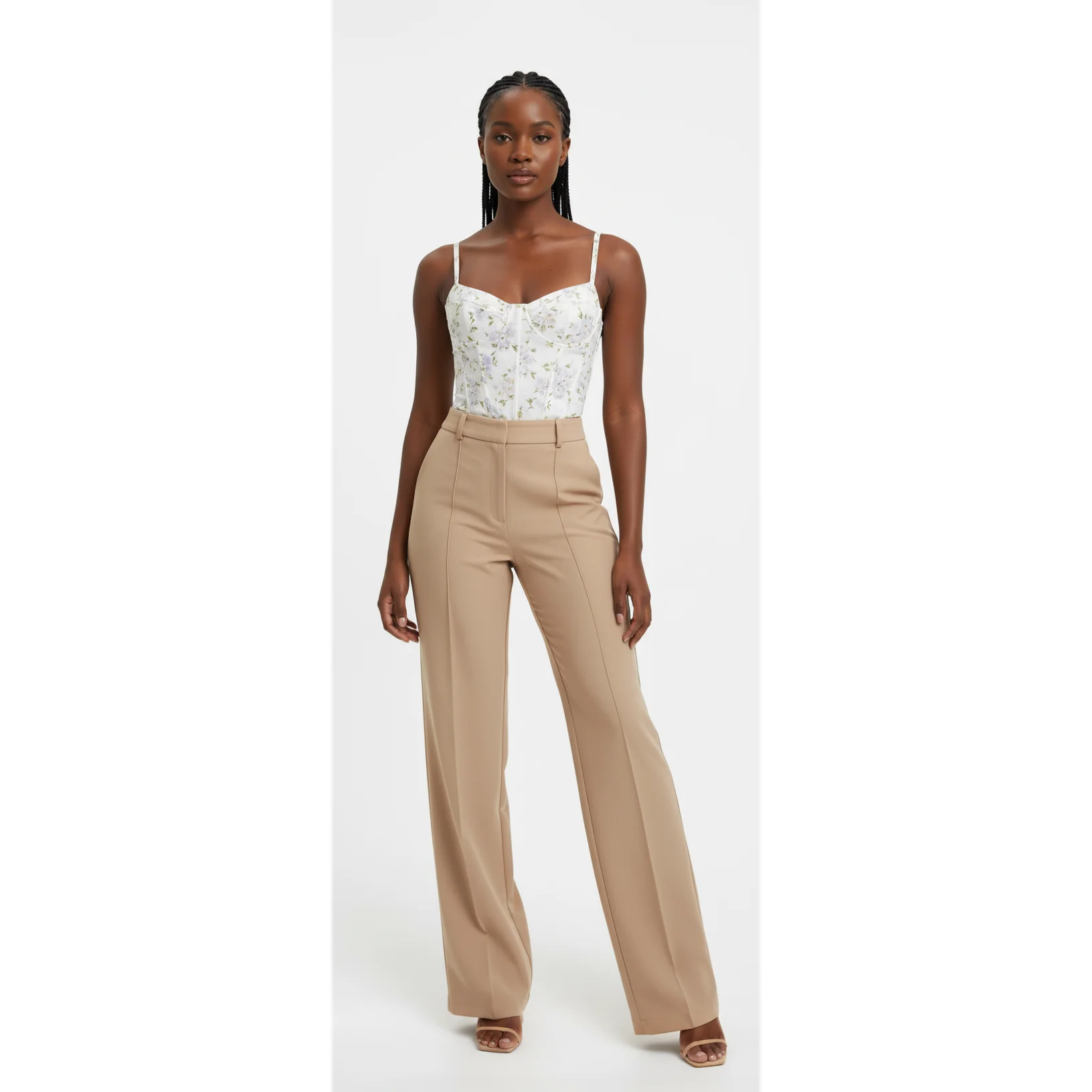 Flare Bottom High Waist Pants - Image 3
