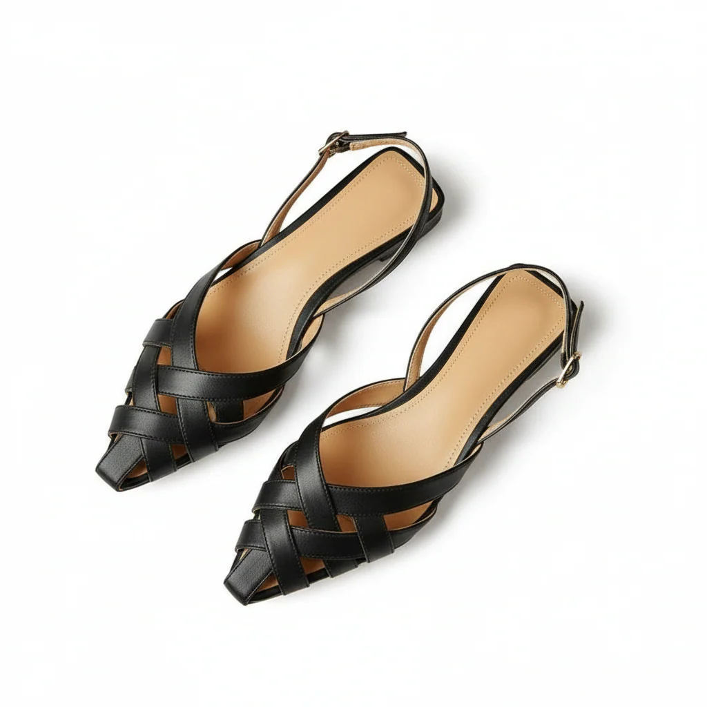 Slingback Flat Sandals - Image 2