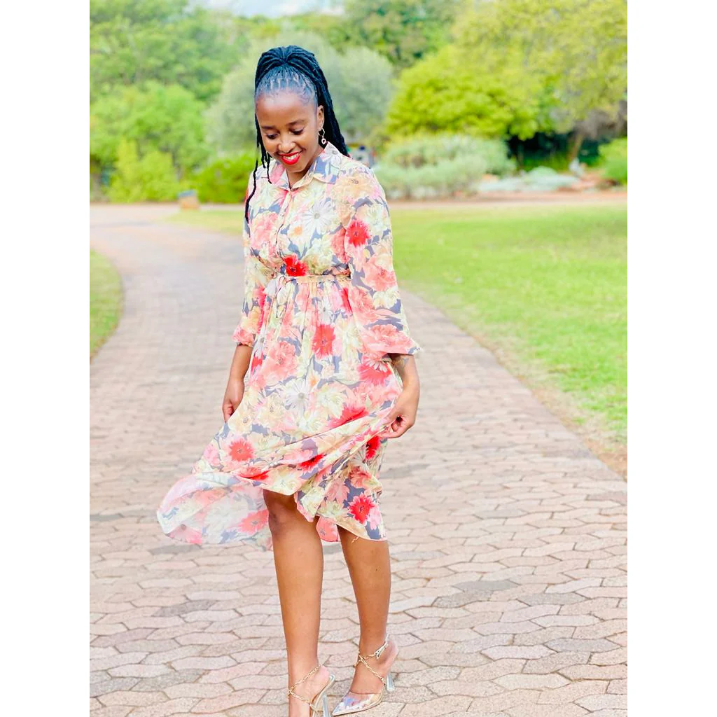 Floral Chiffon Maxi Dress - Image 6