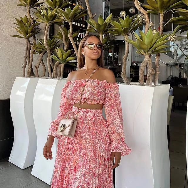 Floral elegant Two Piece Set - Image 3