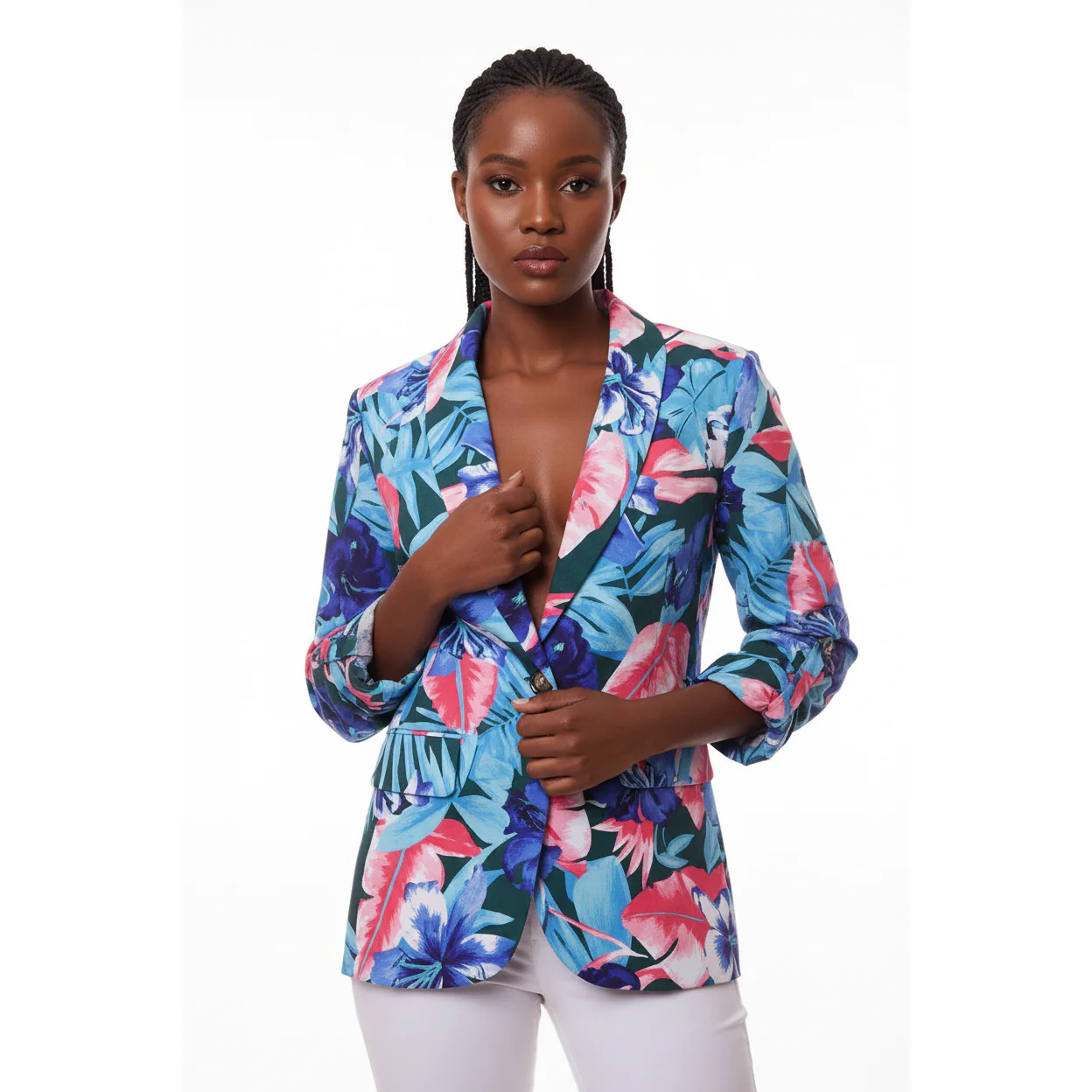 Floral Print Blazer - Image 3
