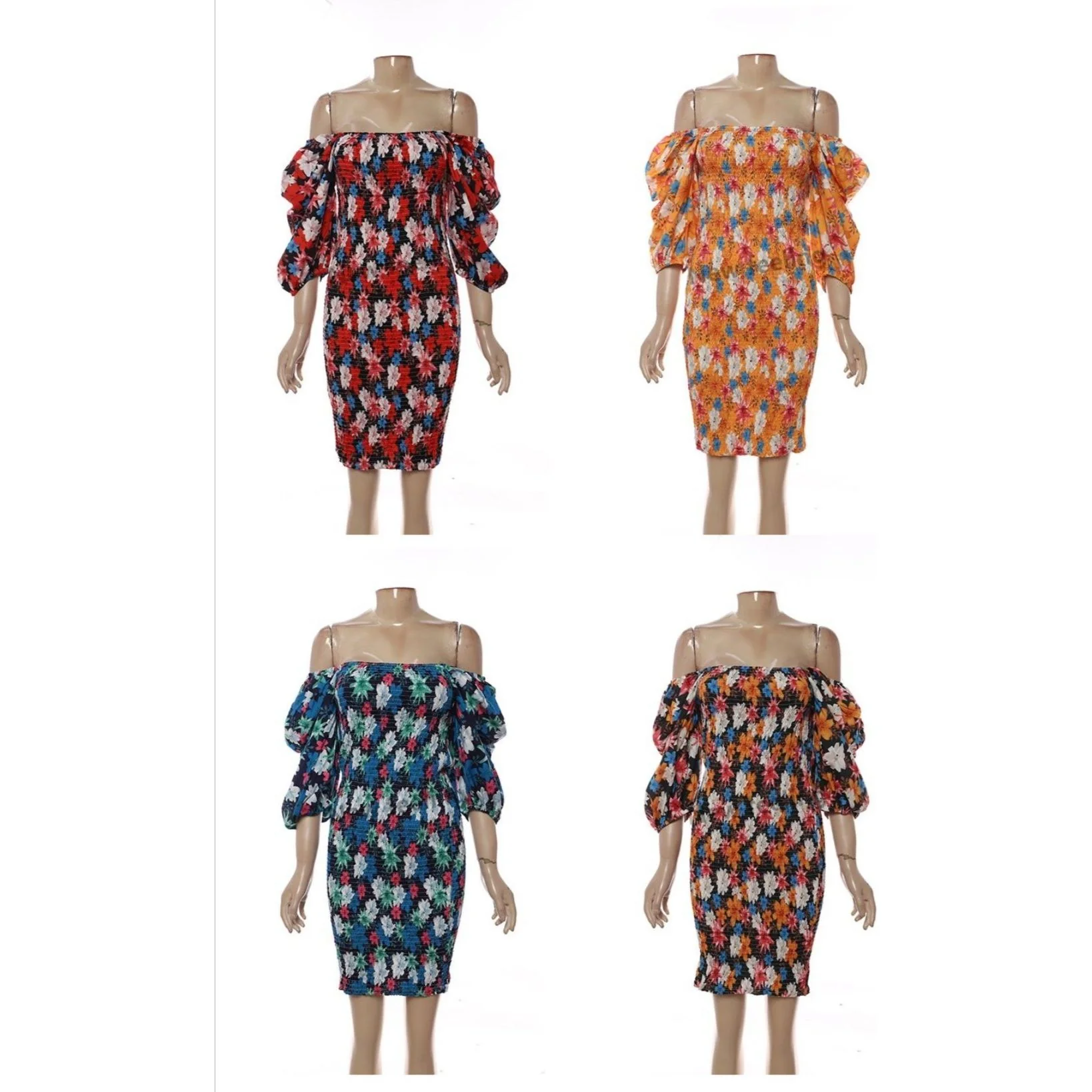 Floral Print Bodycon Mini Dress - Image 3