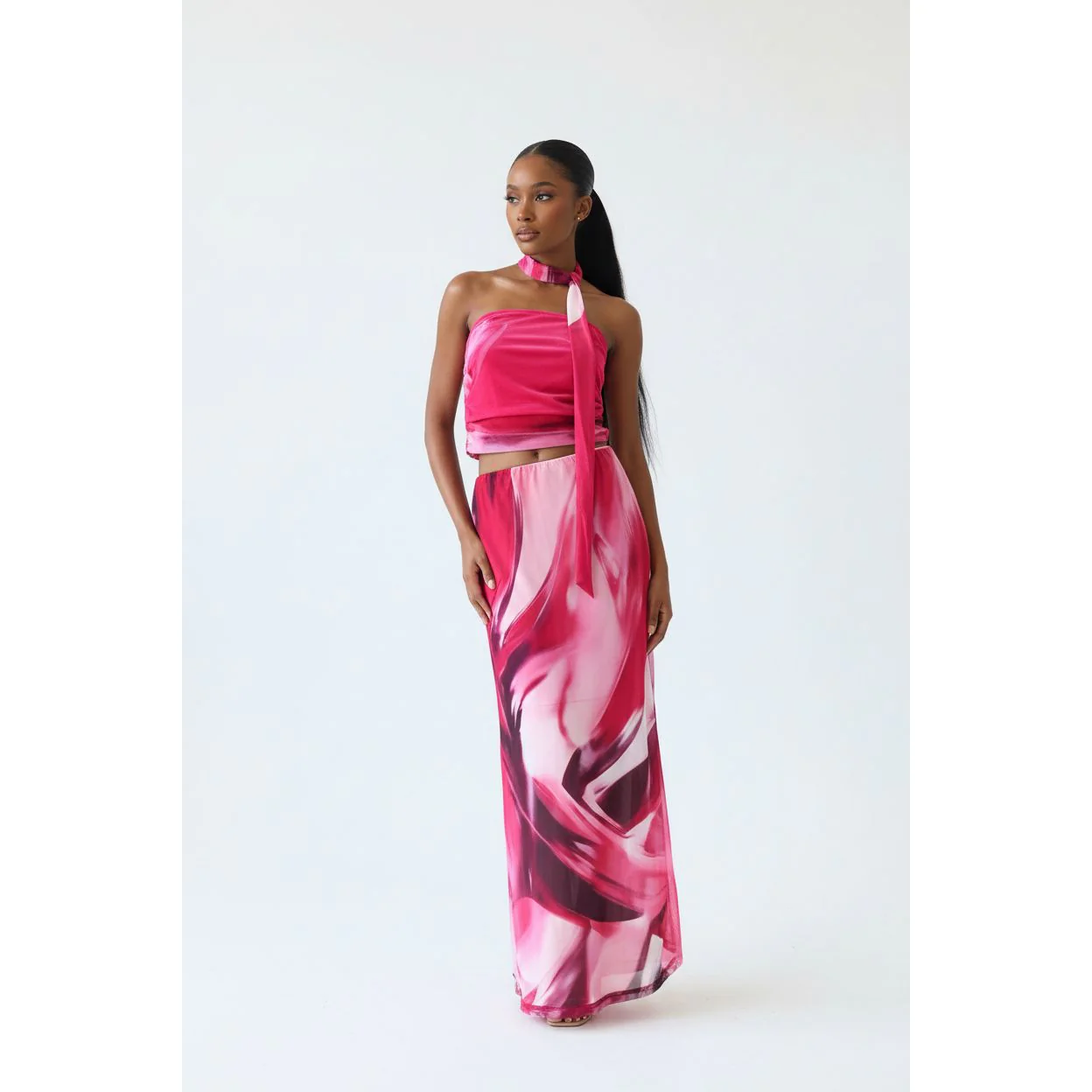 Floral Print Casual Slip 2 Piece Set Outfits