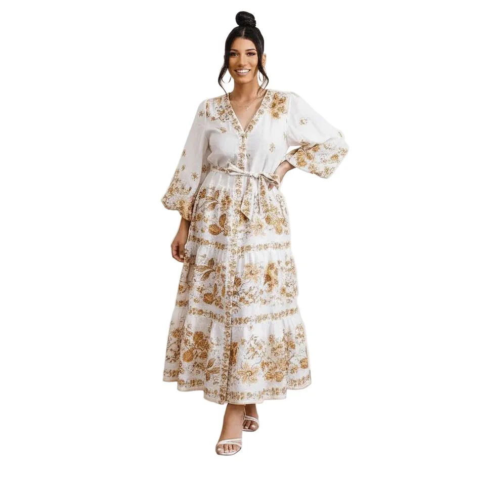 Floral Print Maxi Dress 
