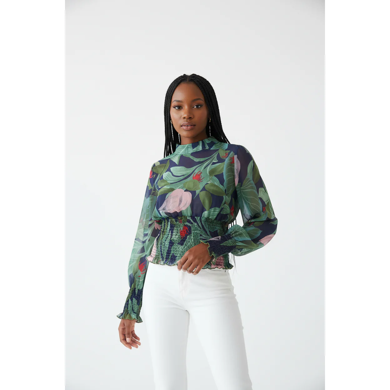 Floral Print Top - Image 2