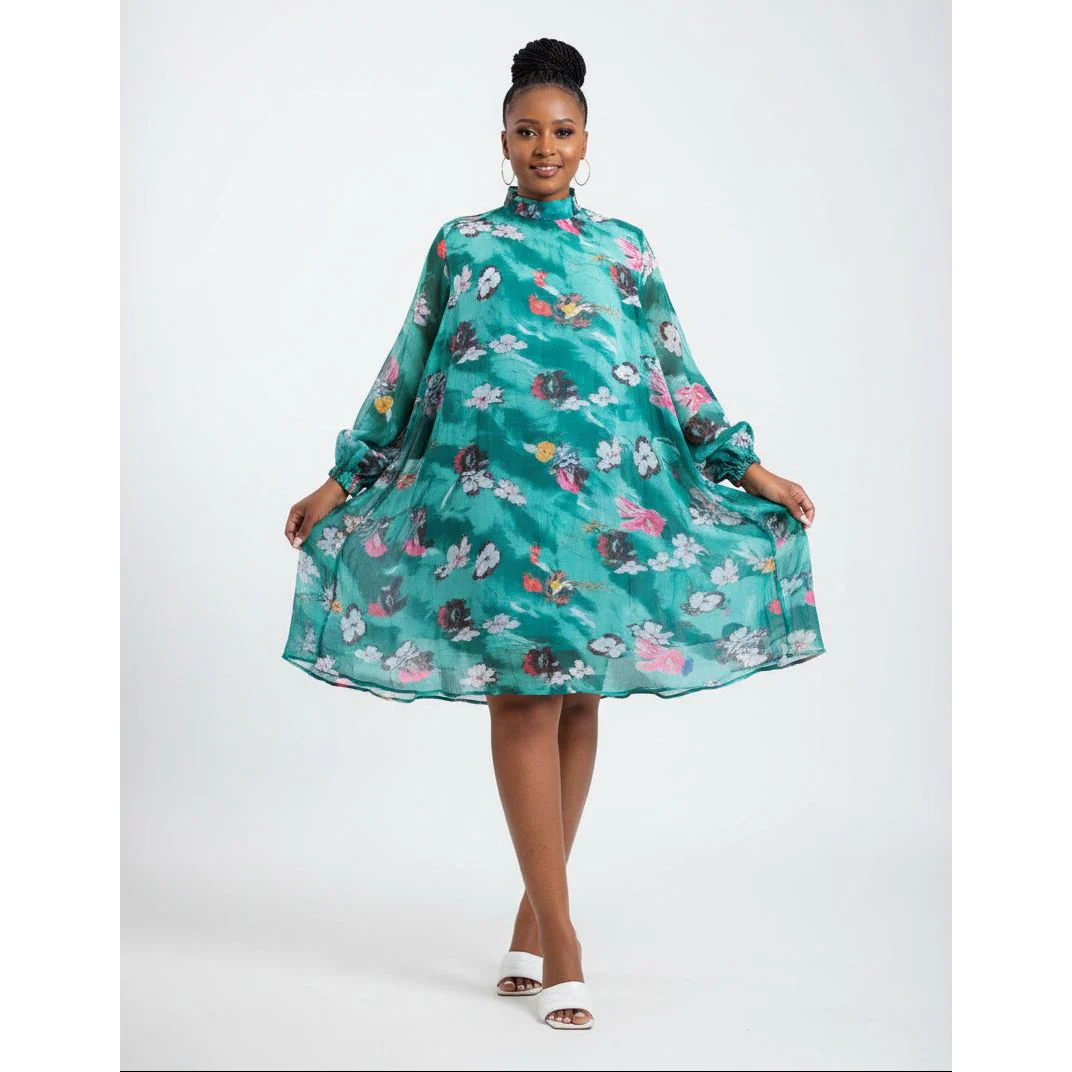 Floral Print Vintage Dress