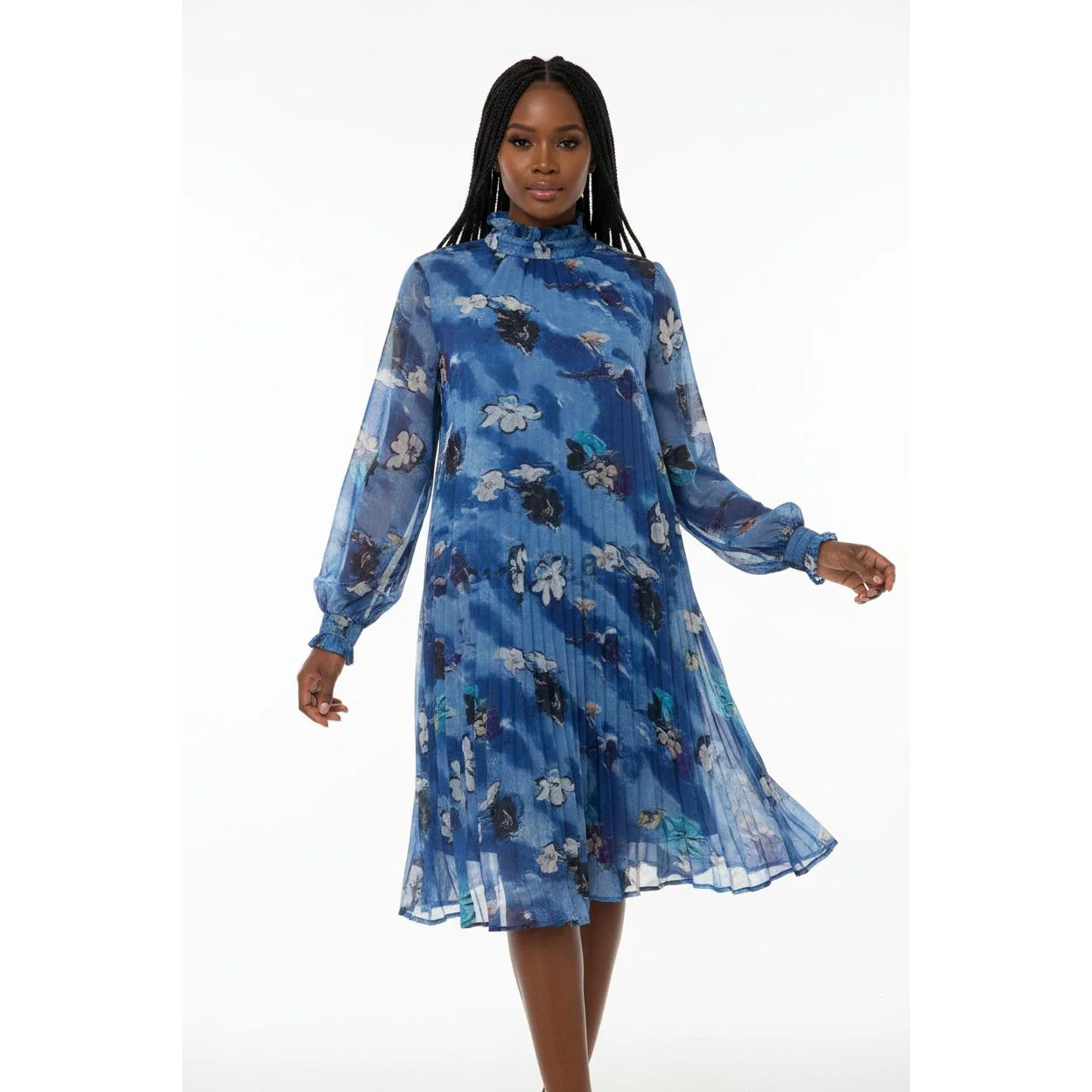 Floral Print Vintage Dress - Image 10