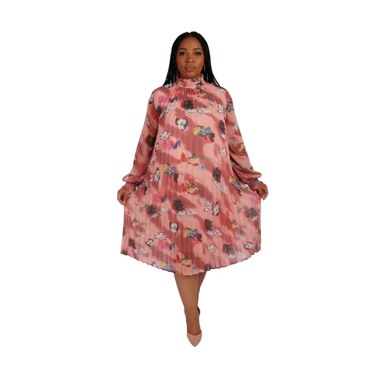 Floral Print Vintage Dress - Image 2