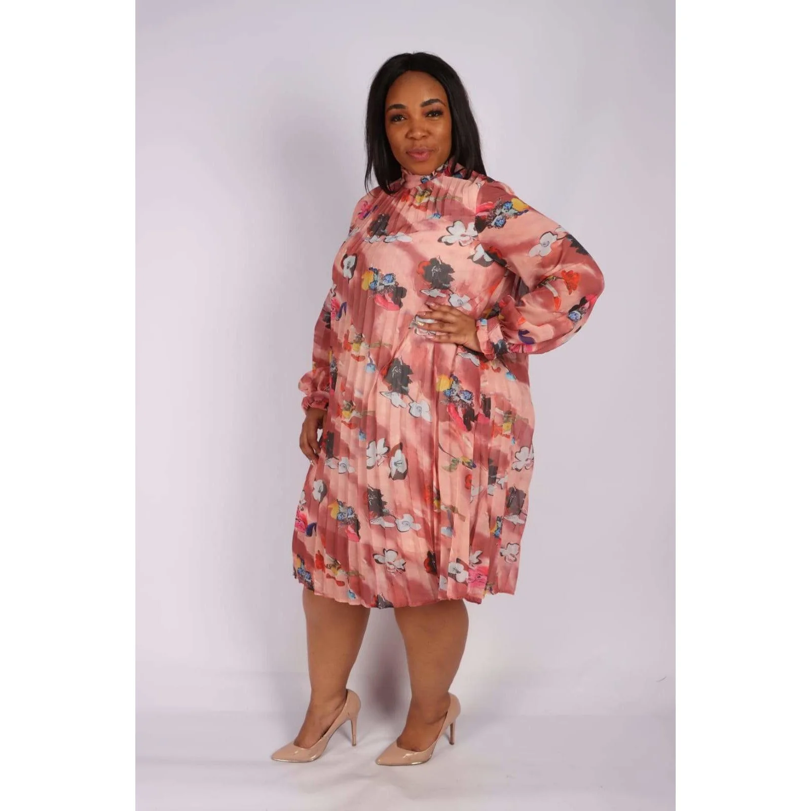 Floral Print Vintage Dress - Image 7